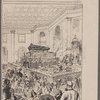 Funeral ceremonies at St. Aloysius Church, Washington. Grand Requiem mass in memory of Victor Emanuel. (From a sketch by our artist in Washington)