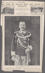 King Victor Emmanuel III. of Italy. From an unpublished portrait by D'Allesandri.  The Italian embassy in London.  The Old Savoy Palace in the Strand.