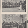 Les souverains d'Italie en France.--A Versailles.--La Reine d'Italie et M. Loubet partant pour la promenade dans le parc ; Les souverains d'Italie en France.--A Versailles.--Le Roi d'Italie et Madame Loubet partant pour la promenade dans le parc