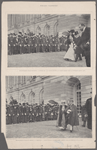 Les souverains d'Italie en France.--A Versailles.--La Reine d'Italie et M. Loubet partant pour la promenade dans le parc ; Les souverains d'Italie en France.--A Versailles.--Le Roi d'Italie et Madame Loubet partant pour la promenade dans le parc