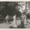 Mia Slavenska and Artur Michel in a public park in Germany