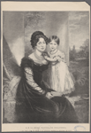 S.M.L. La Reina Victoria de Inglaterra, á los tres años de edad, y su augusta madre La Duquesa de Kent.