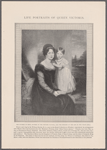 The Duchess of Kent, mother of the Princess Victoria, and the princess at the age of two years.