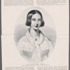 Her Majesty Queen Victoria. After a portrait by Drummond, showing the fashion of the early Victorian period.