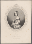 Victoria [signature]. Portrait of Her Majesty on Sevres china by A. Duduzeau, exhibited in the Great Exhibition by the French government.