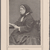 Queen Victoria from a photograph taken soon after the death of the Prince consort.