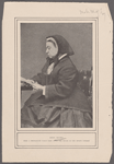 Queen Victoria from a photograph taken soon after the death of the Prince consort.