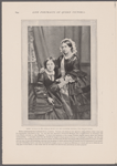 Queen Victoria in 1860 (Age 41 years) and her daughter Victoria, The Princess Royal. From a photograph by Lombardi & Co., London...