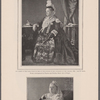 The Queen in the dress worn by her at the jubilee of her accession to the throne, 1887. Age 68 years. From a photograph by Hughes and Mullins, Ryde, Isle of Wight.  The Queen as she appeared at the time of the marriage of the Duke of York, July 26, 1893. Age 74 years. From a photograph by Hughes and Mullins, Ryde, Isle of Wight.