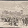 The Queen's garden party at Windsor Castle: Her Majesty receiving her guests on the lawn. See page 18.