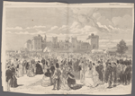 The Queen's garden party at Windsor Castle: Her Majesty receiving her guests on the lawn. See page 18.