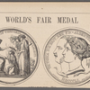 World's Fair medal.