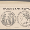 World's Fair medal.