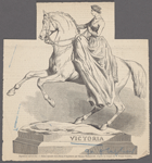 Exposition universelle.--Statue équestre de la Reine d'Angleterre par Thomas Thorneycroft, d'après un crquis de M. Franck Vizitelly.