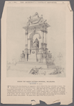 Design for Queen Victoria memorial, Melbourne. By Clement W. Jewitt.