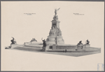The Queen Victoria memorial in London. Sketch model. By Thomas Brock, R.A.