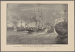 The sad, splendid sea pageant for England's dead queen. Scores of British and foreign war-ships, 'mid the sorrowful thunder of guns, escort the "Alberta," bearing the remains, from Cowes to Portsmouth. Drawn for "Leslie's weekly" by Frank H. Schell.