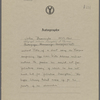 Burroughs, John. Holograph criticism (incomplete) of Thoreau. Unsigned, undated.