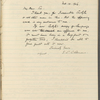 [Ceall?], Mr. D., AL to. Feb. 10, 1906. Copy in Isabel Lyon's hand.