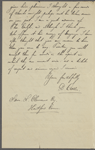 Ceall [Croll], D., ALS to SLC. Jan. 29, 1906.
