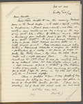 Howells, W[illiam] D[ean], AL to. Feb. 25, 1906. Copy in Isabel Lyon's hand.