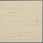 Noel, Lillie T., ALS to SLC. Mar. 8, 1906.