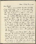 Howells, W[illiam] D[ean], AL to. Jun. 17, 1906. Copy in Isabel Lyon's hand.