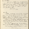[Twichell], Joseph, AL to. Aug. 5-25, 1906. Copy in Isabel Lyon's hand.