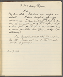 Rogers, [Mary B.], AL to. Nov. 8, 1906. Copy in Isabel Lyon's hand.