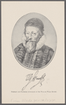 W. Waad [signature]. Portrait and facsimile autograph of Sir William Waad, Knight. 