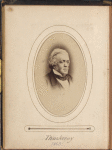 Portrait photograph of William Makepeace Thackeray