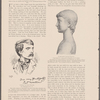 Portrait of Fred Walker. Pen drawing by E.G.T...  Lithograph crayon drawing. From bust of a young girl by Donatello, by F. Grellet...