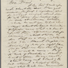 [Emerson, Ralph Waldo?], ALS to. [Mar. 1, 1843]