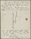 [Emerson, Ralph Waldo], ALS to. Aug. 7, 1843.