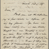 [Thoreau], H[elen], letter to, copy in the hand of  Ralph Waldo Emerson. Oct. 27, 1837.