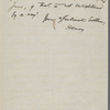 [Thoreau], H[elen], letter to, copy in the hand of  Ralph Waldo Emerson. Oct. 27, 1837.