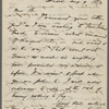 B[lake, Harrison G. O.], letter to, copy in the hand of Ralph Waldo Emerson. Aug. 9, 1850.