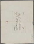 Blake, H[arrison] G. O., holograph cover for letter to. Oct. 14, 1854