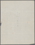 Blake, H[arrison] G. O., holograph cover for letter to. Oct. 14, 1854