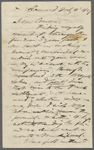 [Thatcher, George A.?], ALS to. Jul. 11, 1857.