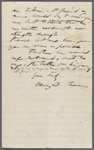 [Thatcher, George A.?], ALS to. Jul. 11, 1857.