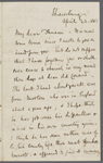 Cholmondeley, Thomas, ALS to HDT. Apr. 23, 1861.
