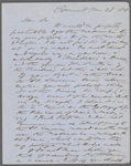 [Higginson, T. W.], ALS to. Jan. 28, 1858.