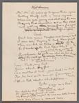 Production notes, including handwritten script drafts and set sketches, related to Happy Days