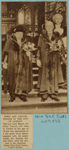 Pomp and circumstance in the City of London. The new Lord Mayor, Sir Percy Vincent, who went to London at the age of 13 and was apprenticed in a dry goods store, photographed with his predecessor, Sir Stephen Killick (left), after his election at the Guildhall. (Times Wide World Photos, London Bureau.)