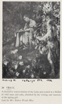20 Vergil. A decorative representation of the Latin poet seated in a thicket of wild roses and oaks, absorbed by his writing and unaware of the spying girl. Lent by Mrs. Robert Woods Bliss.