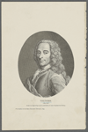 Voltaire. (1694-1778.) From an engraving in the possession of Jean Baptiste de Poilley. 