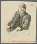 Voltaire en bonnet de nuit. Fac-simile d'un dessin de Bocourt, d'après une estampe de la collection du baron de Berolingen.