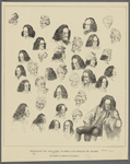 Portrait de Voltaire, d'après les croquis de Huber. Fac-simile de dessins de Gilbert.
