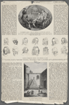 Das Frühstück zu Ferney. Nach einer Zeichnung von De Non vom 4. Juli 1775...  Berschiedene Physiognomien Voltaires.  Nach Zeichnungen von Huber...  Das Grabmal Voltaires in Ferney.